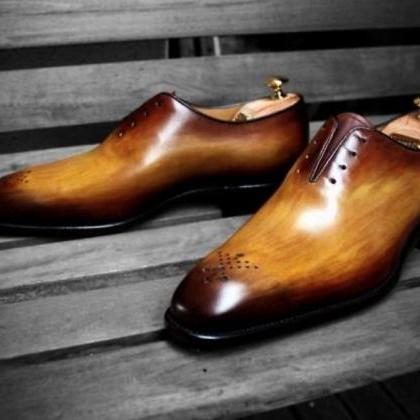 Elegant Men's Two Tone Derby Shoes,..