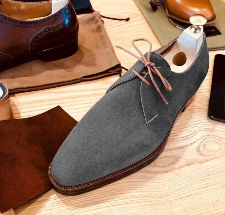 Best Trendy Grey Chukka Lace Up Suede Formal Wear Shoes