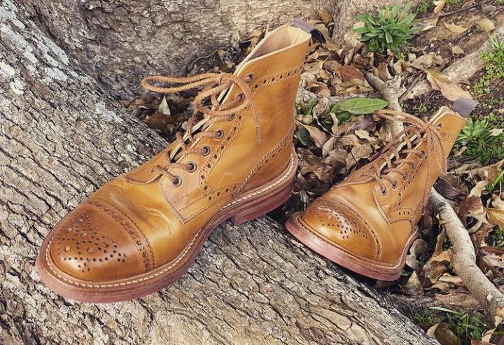 Handmade Tan Brown Ankle High Adult Genuine Leather Boot