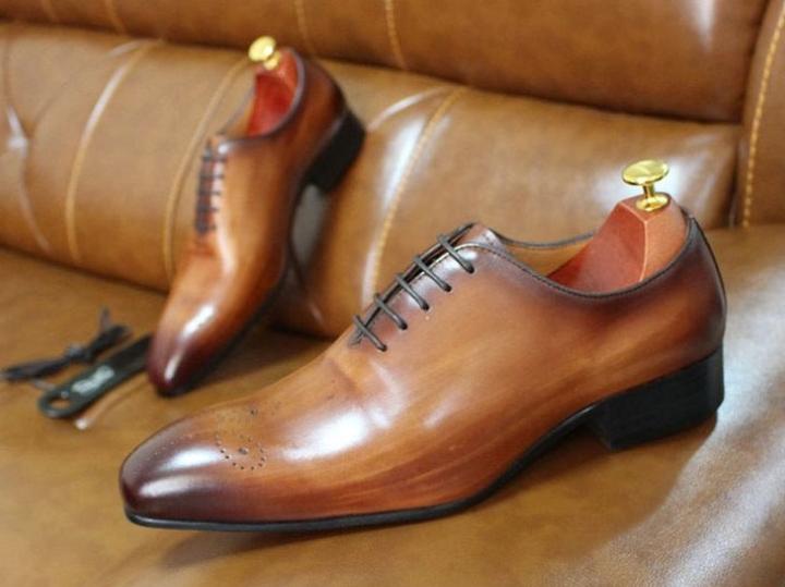 Handmade Men's Brown Derby Shoes, Leather Lace Up Brogue Formal Shoes