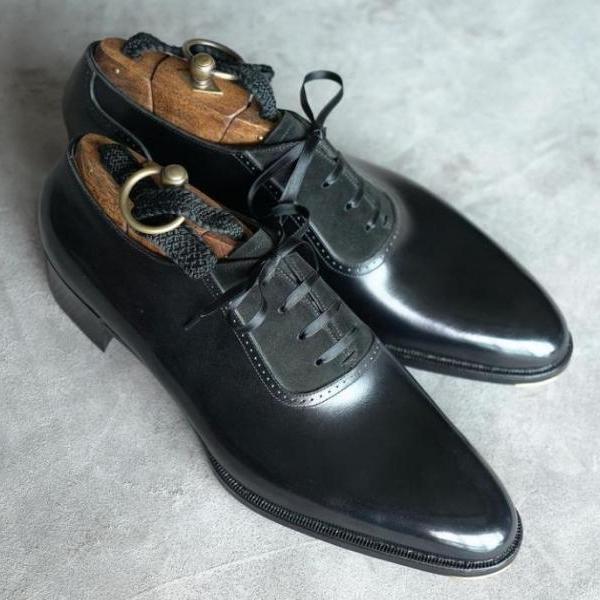 Awesome Wear Men's Black Leather Lace Up Office Shoes